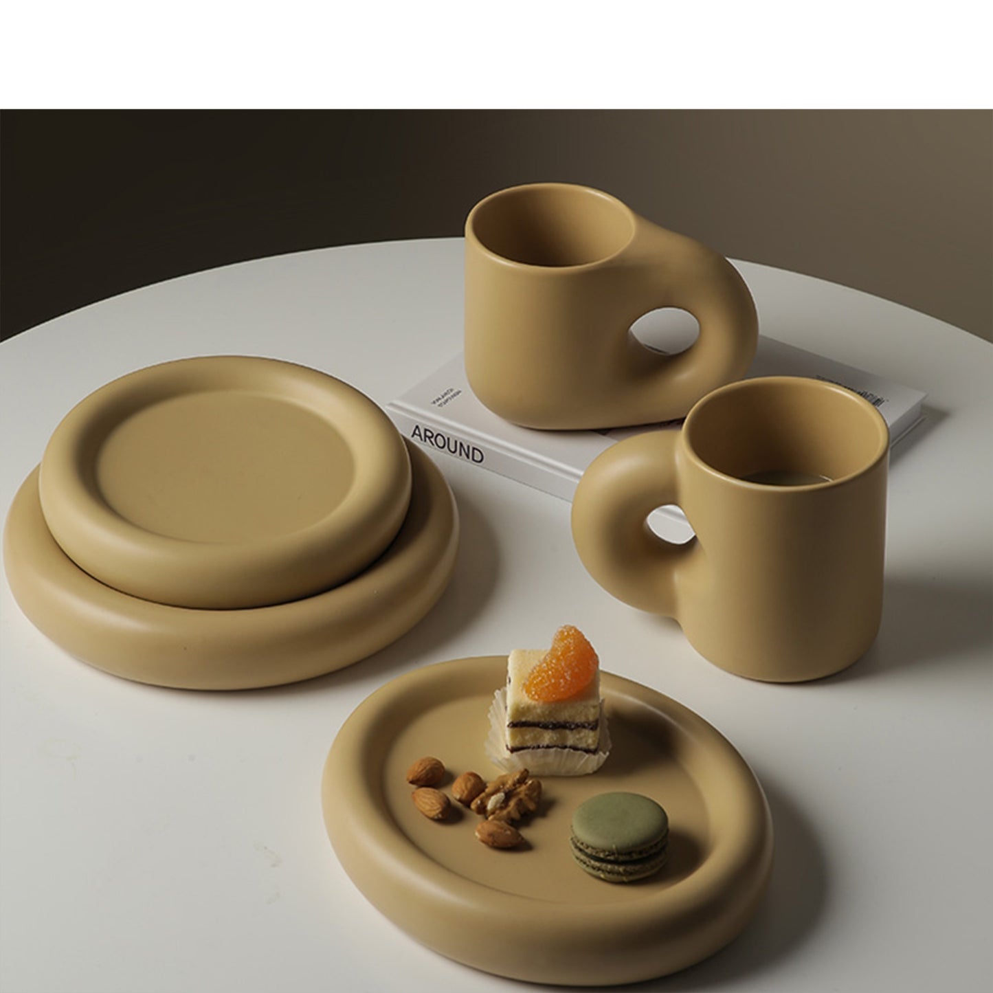 Minimalist Ceramic Mug Fat Mug Set