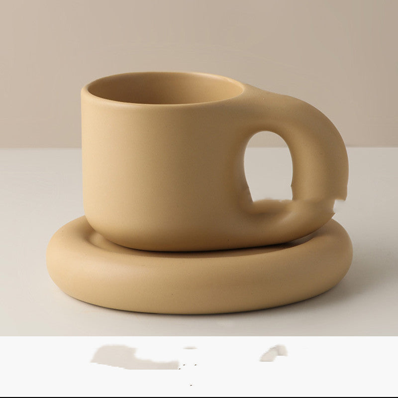 Minimalist Ceramic Mug Fat Mug Set