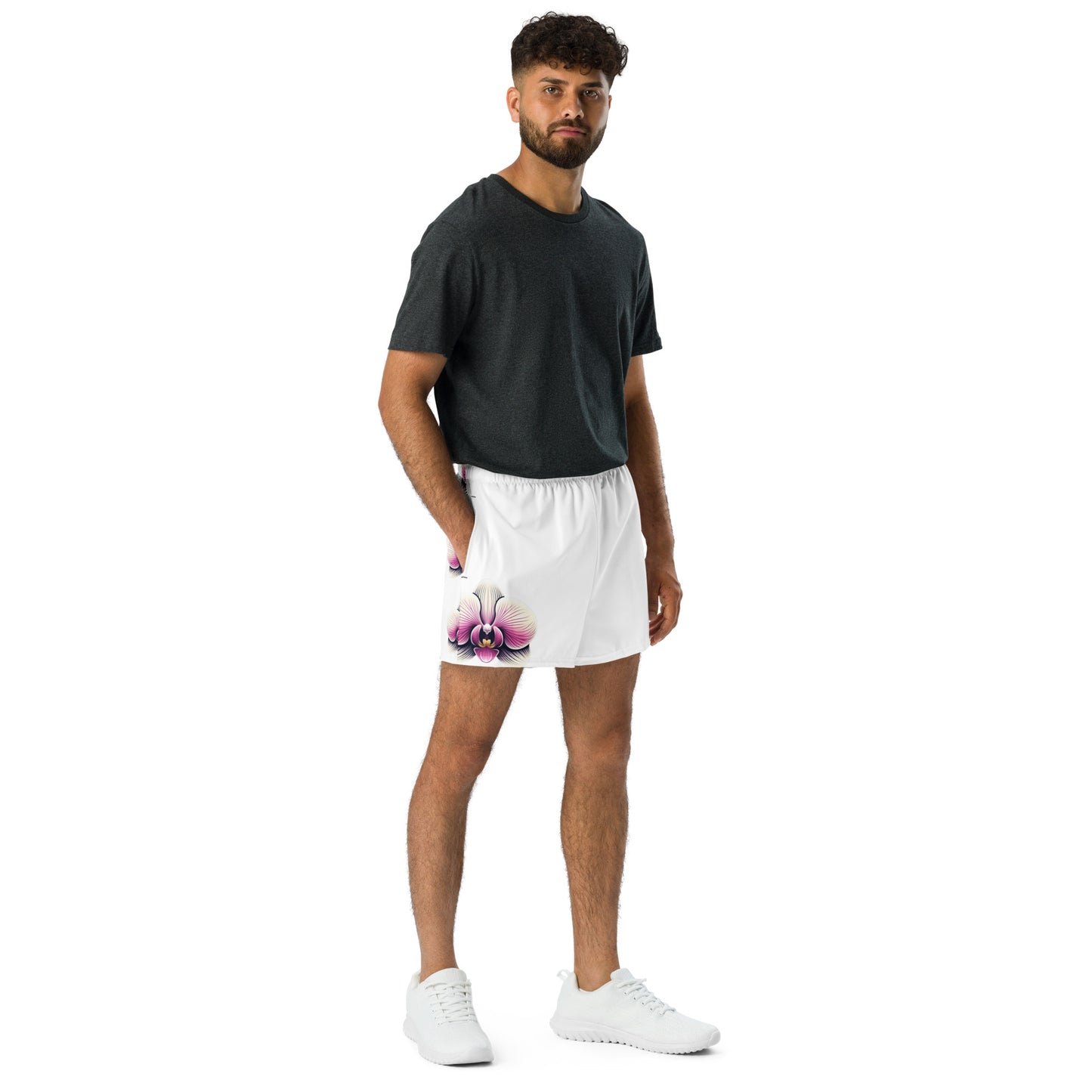 Orchid All-Over Print Unisex Athletic Shorts